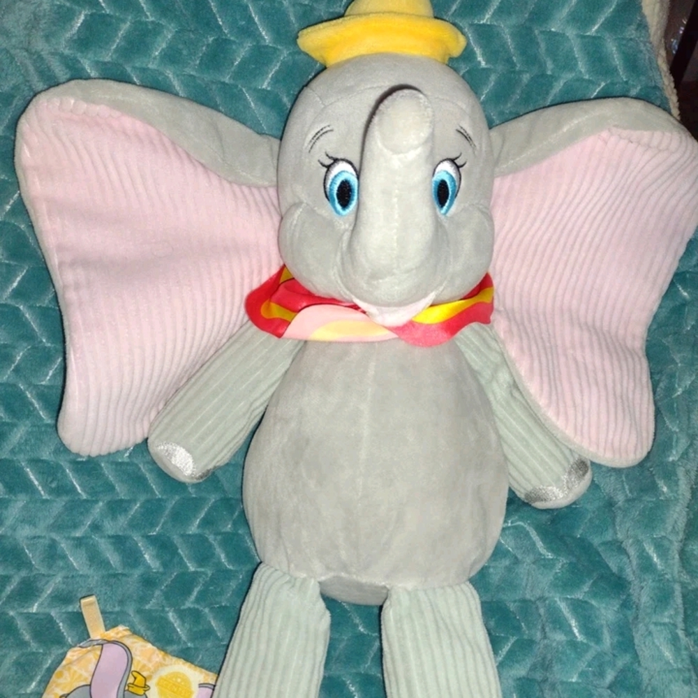 Scentsy Gray and Pink Elephant Stuffed Animal